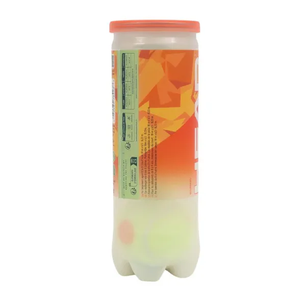 Мяч теннисный детский HEAD Stage 2 Orange, 578423,уп.3 шт, фетр,нат.резина,желто-оранжевый за 836.40 ₽ в Чебоксарах