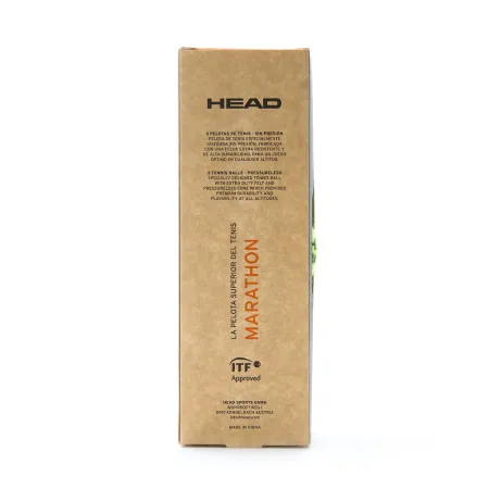 Мяч теннисный HEAD Marathon 3B, 578183, крафт. упак.3шт, без давления, фетр, нат.резина,желтый за 1&nbsp;055.70 ₽ купить в Чебоксарах