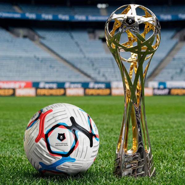 Мяч футб. KELME Russian Premier League, 7601QU5216-100, р.5, FIFA Pro, 10п, ПУ, термосш, бел-син-кр за 10&nbsp;672.60 ₽ в Чебоксарах