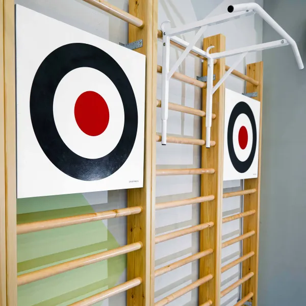 Щит для метания навесной на шведскую стенку (фанера) 700х700 ZAVODSPORTA за 8&nbsp;960 ₽ в Чебоксарах