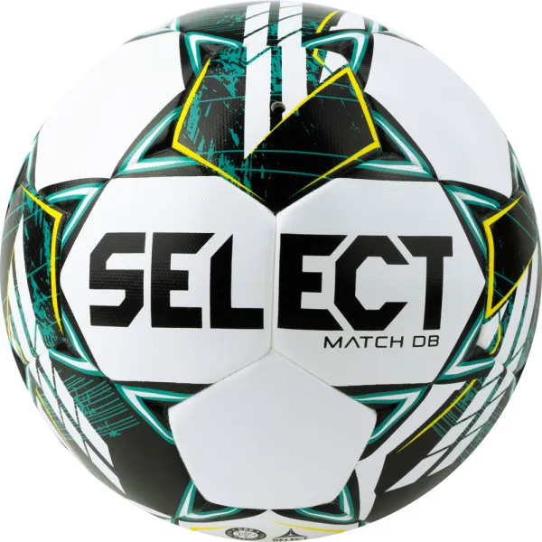 Мяч футб. SELECT Match DВ V23, 0575360004,р.5, FIFA Basic, 32п, ПУ, гибр.сш., бело-зелено-черн за 5&nbsp;875.20 ₽ в Чебоксарах