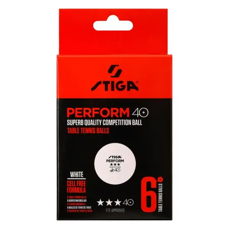 Мяч для наст. тенниса Stiga Perform 3***, 40+, 1113-2110-06, пластик, ITTF Appr., уп.6 шт, бел за 2&nbsp;121.60 ₽ купить в Чебоксарах