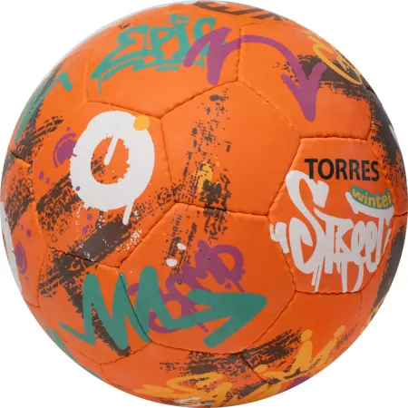 Мяч футб. TORRES Winter Street, F023285, р.5, 32 пан, рез, 4 подкл. слоя, руч. сшив,оранж-мультик. за 2&nbsp;713.20 ₽ купить в Чебоксарах