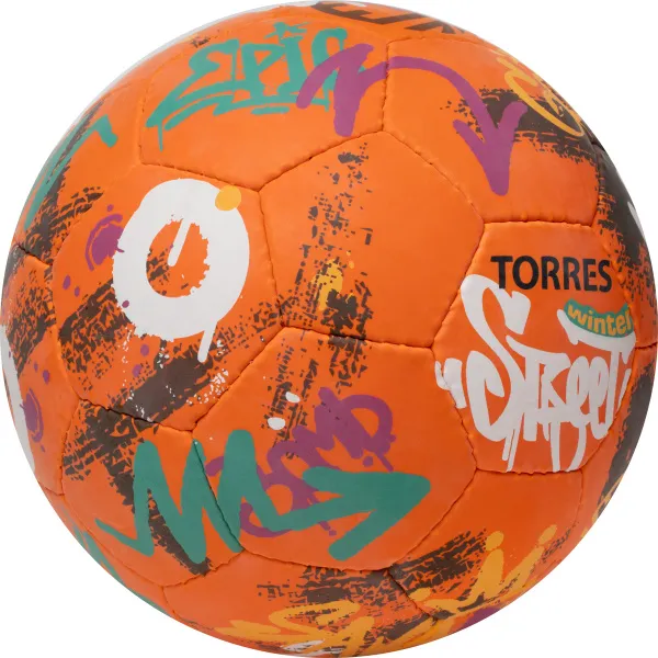 Мяч футб. TORRES Winter Street, F023285, р.5, 32 пан, рез, 4 подкл. слоя, руч. сшив,оранж-мультик. за 2&nbsp;713.20 ₽ в Чебоксарах