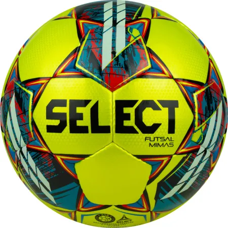 Мяч футзал. SELECT Futsal Mimas, 1053460550, р.4,FIFA Basic, 32 пан, гл.ПУ, руч.сш, жел-сине-красный за 6&nbsp;303.60 ₽ купить в Чебоксарах