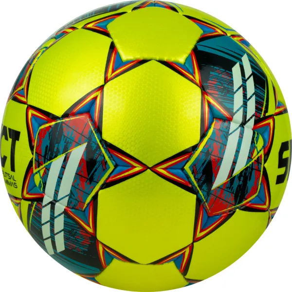 Мяч футзал. SELECT Futsal Mimas, 1053460550, р.4,FIFA Basic, 32 пан, гл.ПУ, руч.сш, жел-сине-красный за 6&nbsp;303.60 ₽ в Чебоксарах