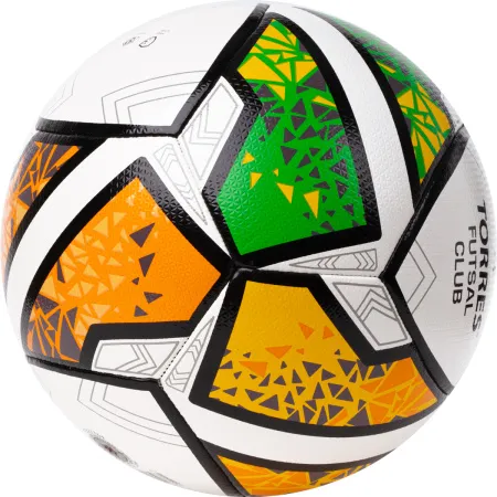 Мяч футзал. TORRES Futsal Club, FS323764, р.4, 10 пан. ПУ, 4 под. сл, гибрид. сш. бело-зел-оранж за 2&nbsp;264.40 ₽ купить в Чебоксарах