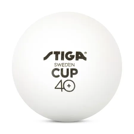 Мяч для наст. тенниса Stiga Cup ABS, 1110-2510-12, диам.40+мм, пластик, упак. 12 шт, белый за 1&nbsp;774.80 ₽ купить в Чебоксарах