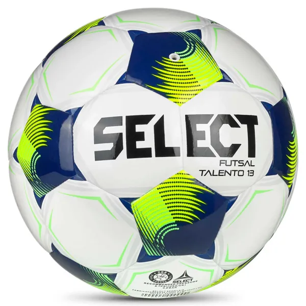 Мяч футзал. SELECT Futsal Talento 13 V26, 1062471015, р.3, 32п, ТПУ, гибр.сш, бело-сине-желтый за 4&nbsp;355.40 ₽ в Чебоксарах