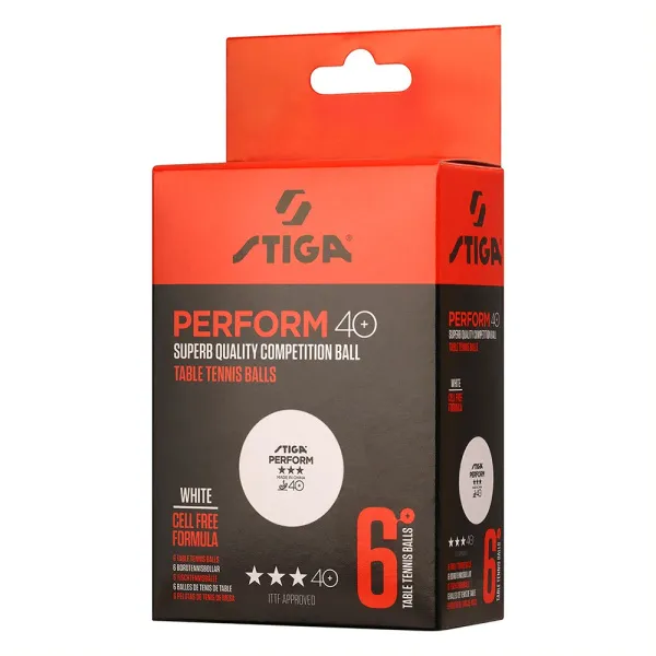 Мяч для наст. тенниса Stiga Perform 3***, 40+, 1113-2110-06, пластик, ITTF Appr., уп.6 шт, бел за 2&nbsp;121.60 ₽ в Чебоксарах