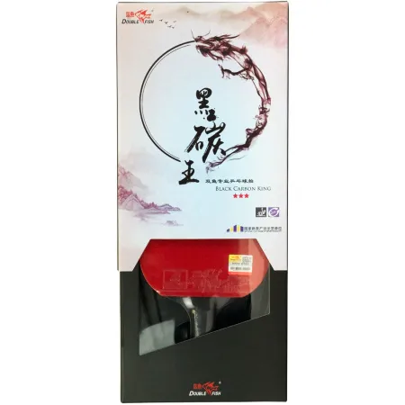 Ракетка для н/т DOUBLE FISH Black Carbon King Racket 3***, для професс.,ITTF Appr.,накл.2,1,мм за 4&nbsp;346.90 ₽ купить в Чебоксарах