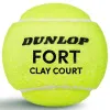 Мяч теннисный Dunlop Fort Clay Court 4B, 601613, уп.4 шт,одобр.ITF и FFT,сукно,нат.резина,желтый за 1&nbsp;812.20 ₽ купить в Чебоксарах