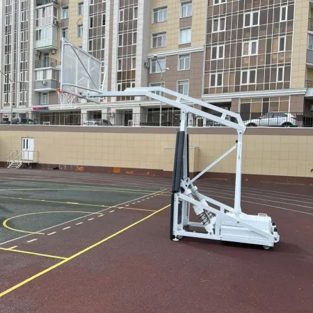 Баскетбольная стойка мобильная складная на пружинах вынос 2,25 м c противовесом ZAVODSPORTA за 530&nbsp;660 ₽ купить в Чебоксарах