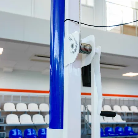 Волейбольные стойки универсальные со стаканами и механизмом натяжения троса ZAVODSPORTA за 41&nbsp;400 ₽ купить в Чебоксарах