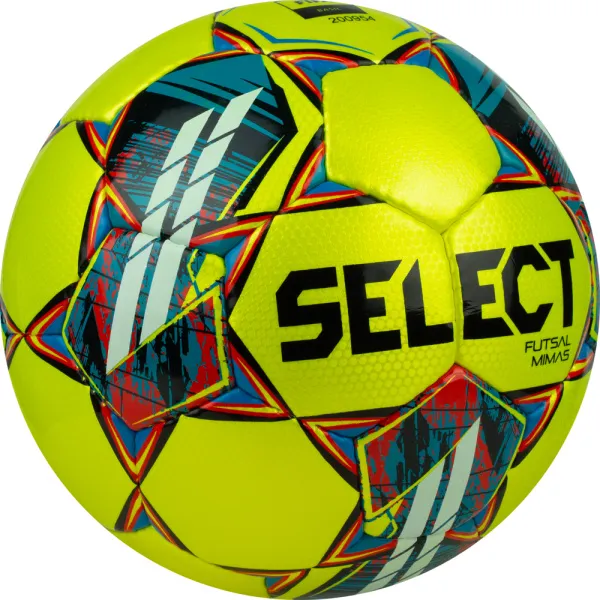 Мяч футзал. SELECT Futsal Mimas, 1053460550, р.4,FIFA Basic, 32 пан, гл.ПУ, руч.сш, жел-сине-красный за 6&nbsp;303.60 ₽ в Чебоксарах