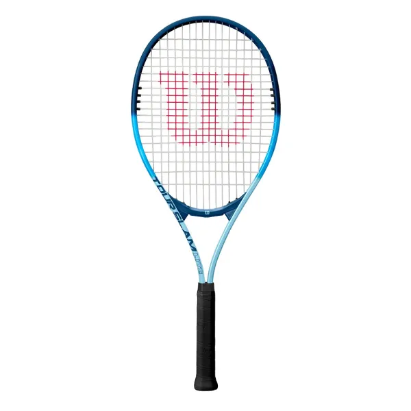 Ракетка б/т Wilson Tour Slam Lite Gr3, WR199010U3,для любит, алюминий, со струнами, сине-голубая за 6&nbsp;358 ₽ в Чебоксарах