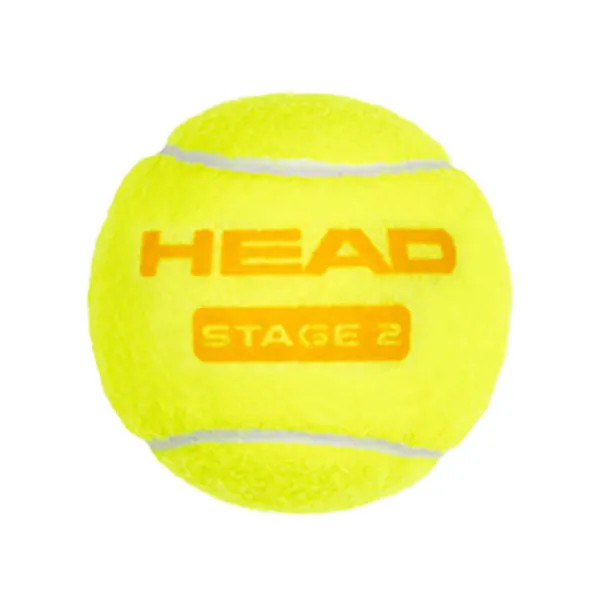 Мяч теннисный детский HEAD Stage 2 Orange, 578423,уп.3 шт, фетр,нат.резина,желто-оранжевый за 836.40 ₽ в Чебоксарах