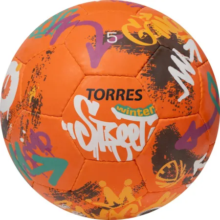 Мяч футб. TORRES Winter Street, F023285, р.5, 32 пан, рез, 4 подкл. слоя, руч. сшив,оранж-мультик. за 2&nbsp;713.20 ₽ купить в Чебоксарах