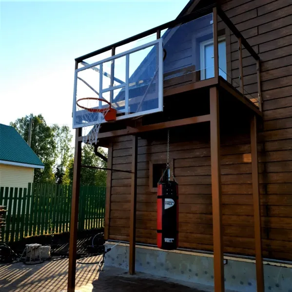 Щит баскетбольный тренировочный (монолитный поликарбонат) 900х1200 мм ZAVODSPORTA за 30&nbsp;800 ₽ в Чебоксарах