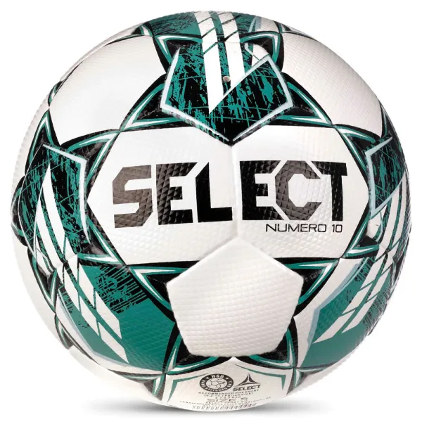 Мяч футб. SELECT NUMERO 10 V23, 0575060004, р.5, FIFA Basic, 32п, ПУ, руч. сш, бело-бирюзовый за 8&nbsp;051.20 ₽ в Чебоксарах