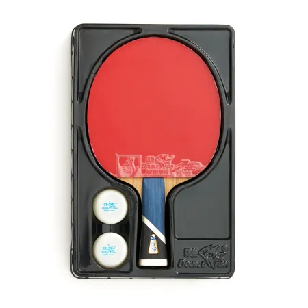 Ракетка для н/т DOUBLE FISH 5A+C, для продвин, ITTF Appr, накл. 2,1 мм, конич. ручка+ 2 мяча V40+мм за 2&nbsp;779.50 ₽ купить в Чебоксарах