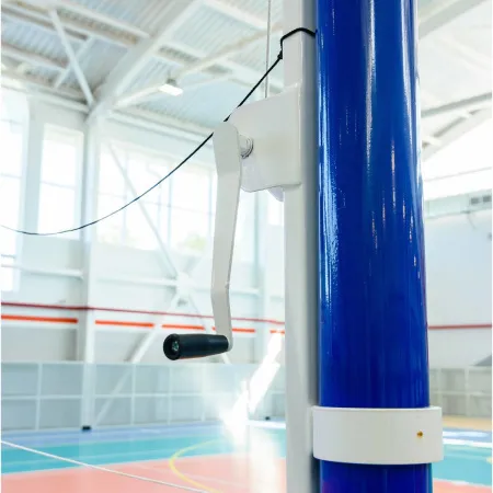 Волейбольные стойки универсальные со стаканами и механизмом натяжения троса ZAVODSPORTA за 41&nbsp;400 ₽ купить в Чебоксарах